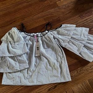 Beautiful of the shoulder top! New with tags!